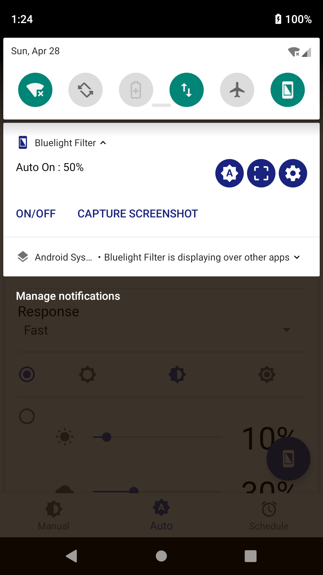 اسکرین شات 4 برنامه Bluelight Filter for Eye Care