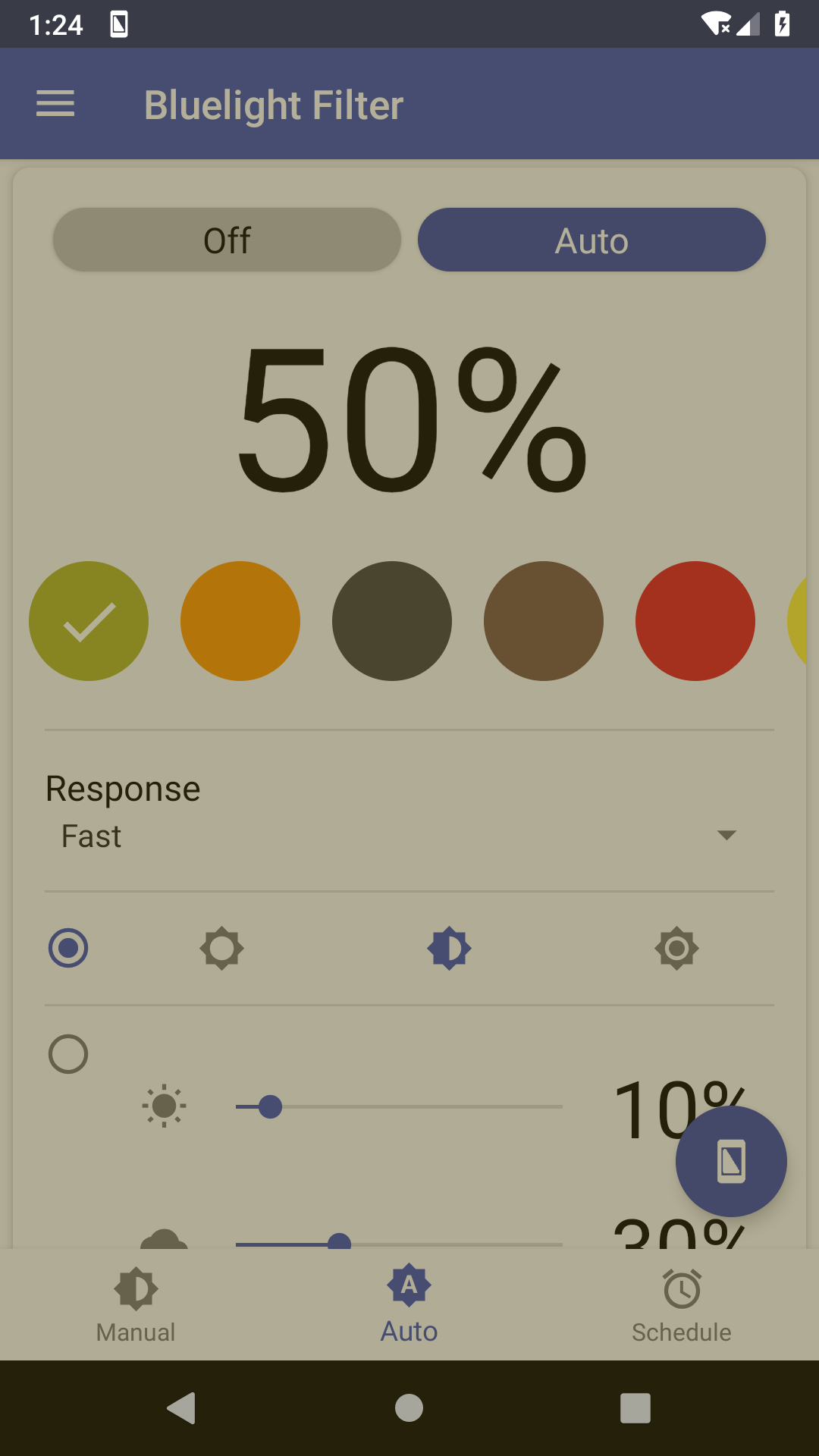 اسکرین شات 1 برنامه Bluelight Filter for Eye Care