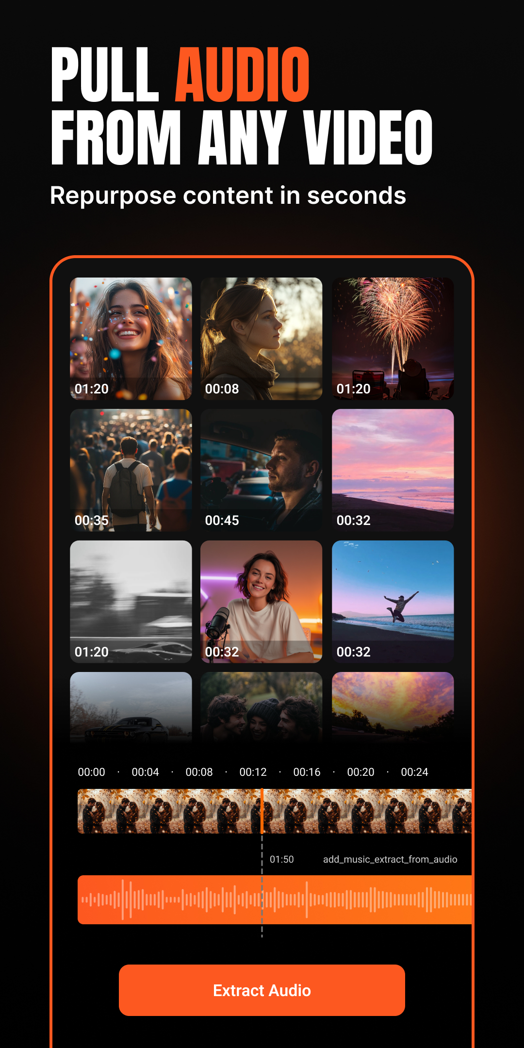 اسکرین شات 3 برنامه Add Music Audio To Video