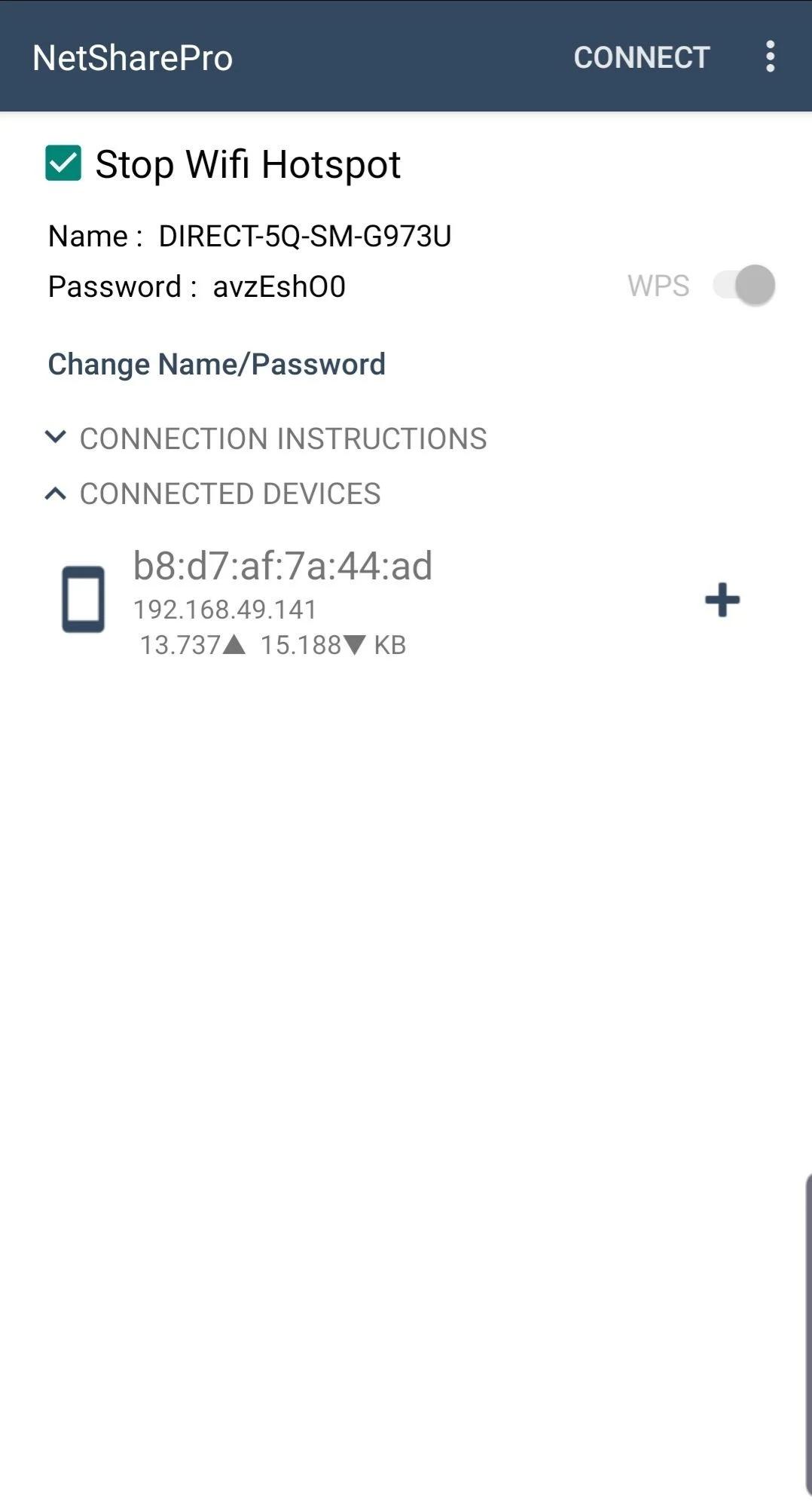اسکرین شات 2 برنامه NetShare - no-root-tethering