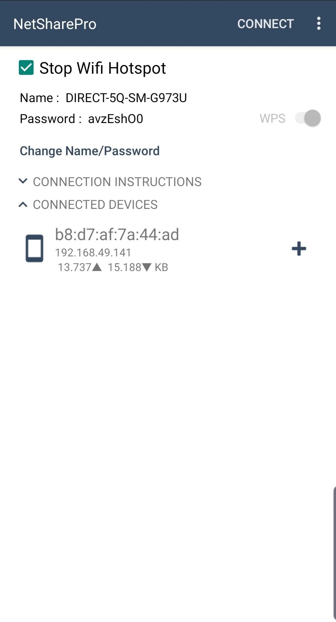 اسکرین شات 2 برنامه NetShare - no-root-tethering