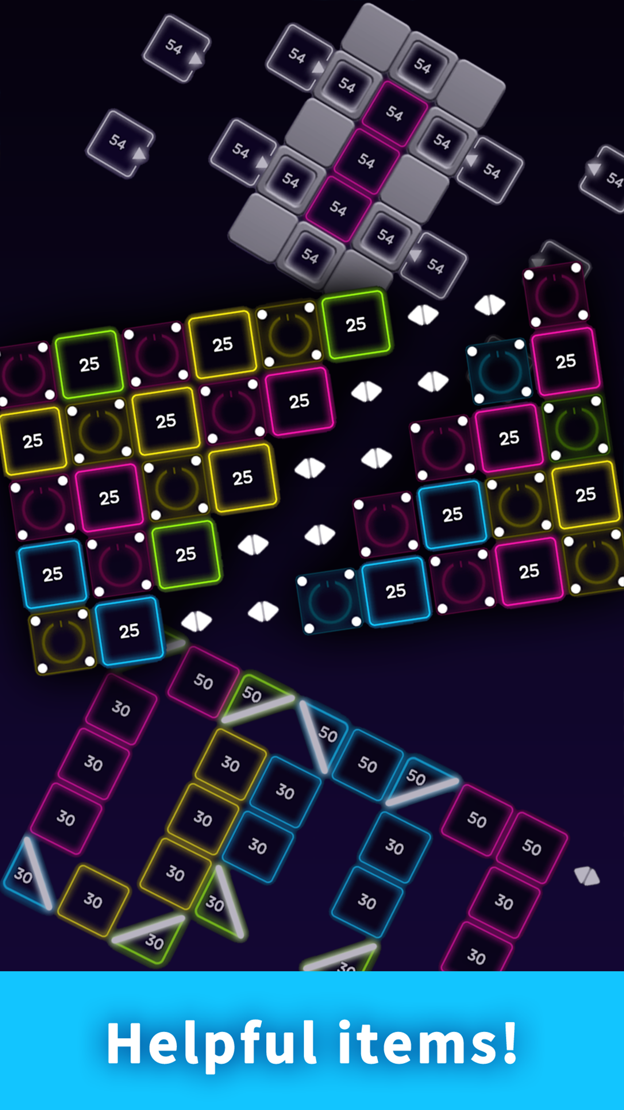 اسکرین شات 3 بازی Bricks Breaker Neon 9