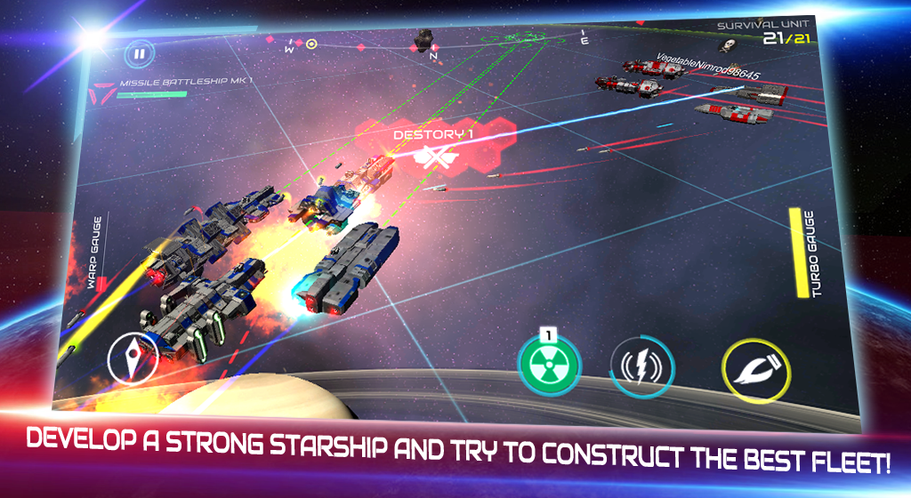 اسکرین شات 5 بازی Starship battle