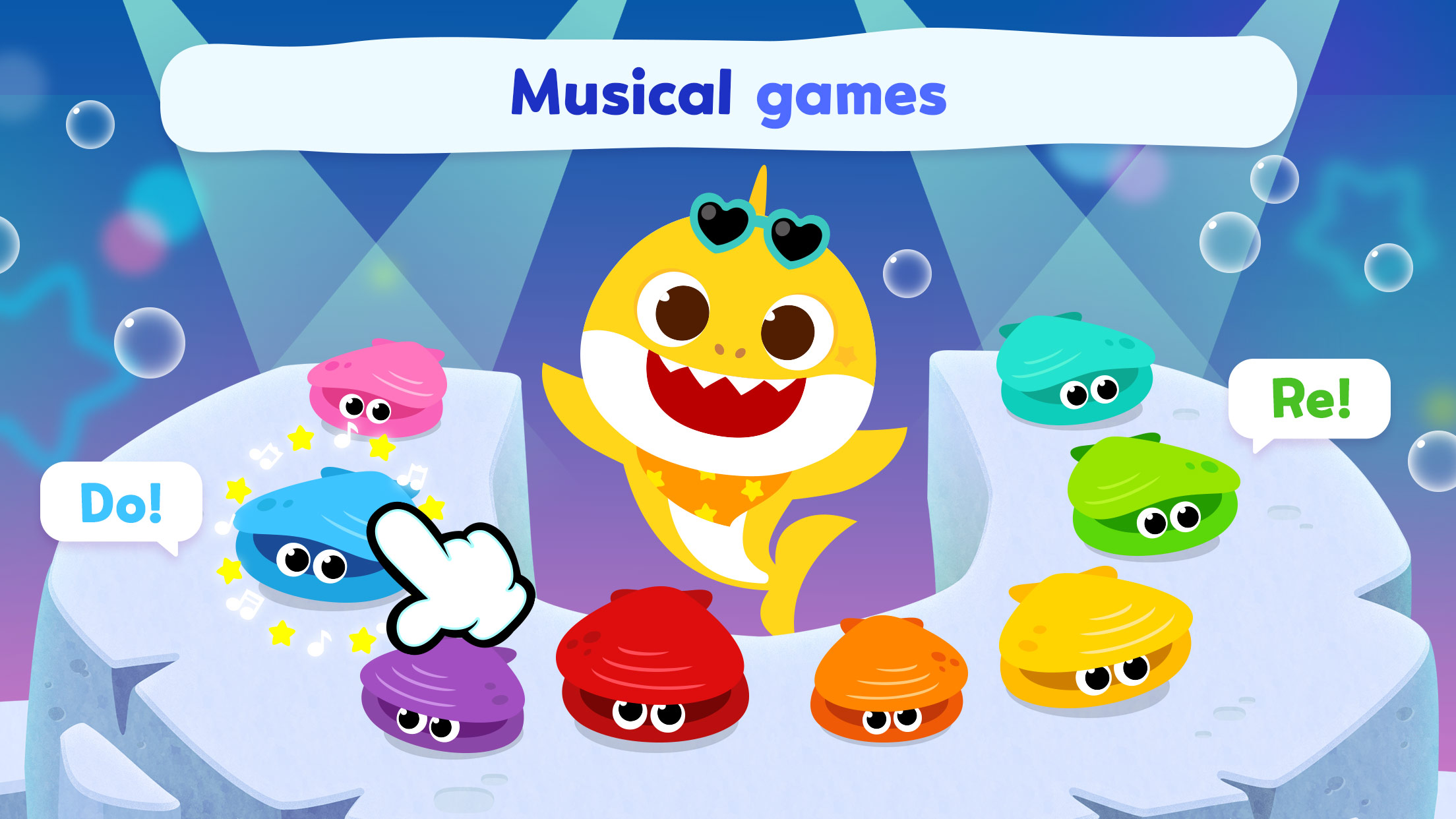 اسکرین شات 4 برنامه Pinkfong Baby Shark: Kid Games