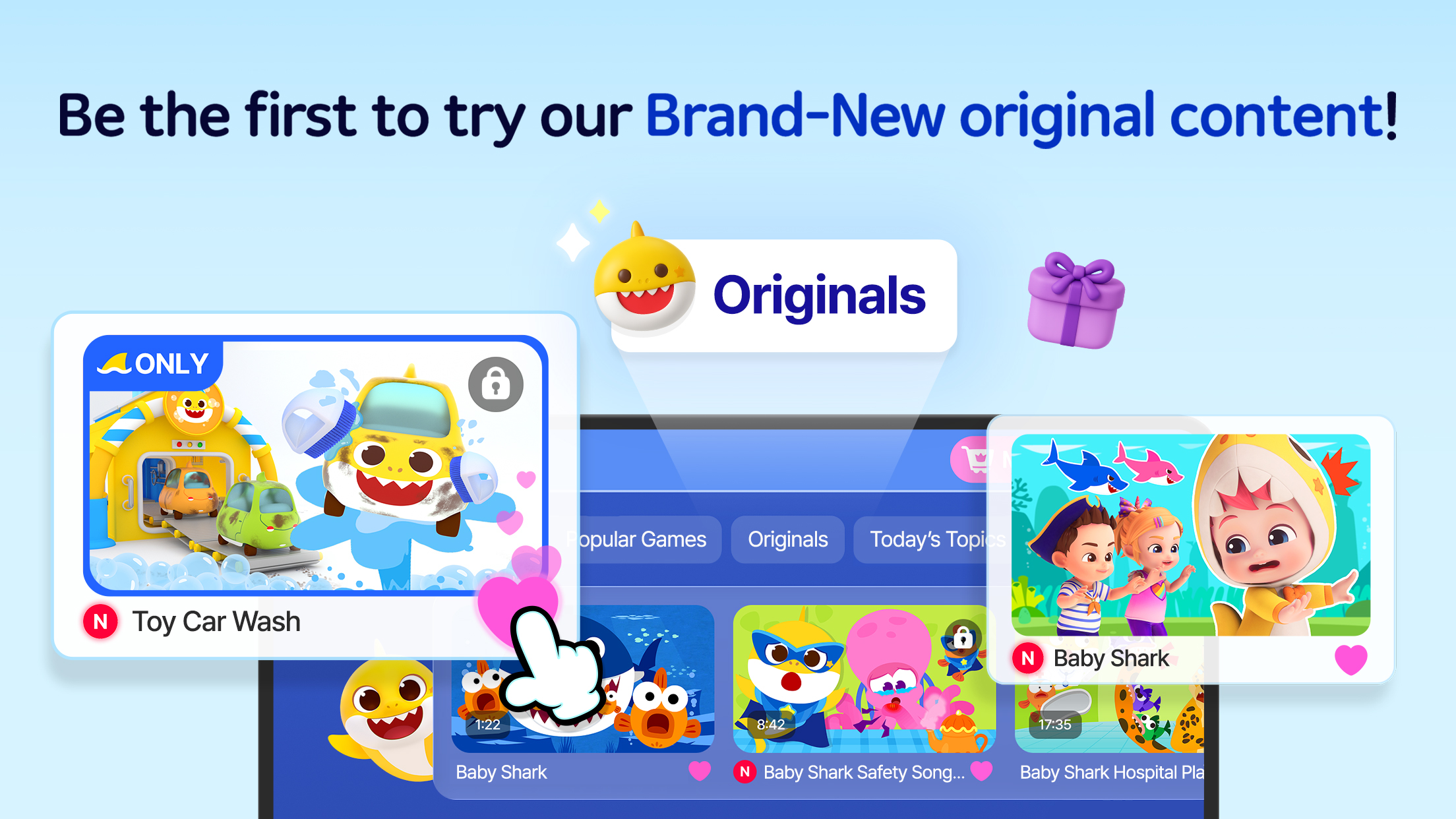اسکرین شات 1 برنامه Baby Shark World for Kids