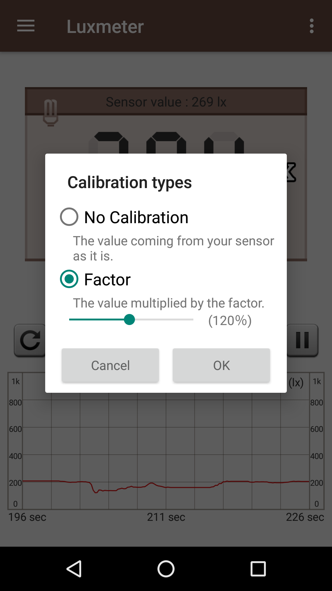 اسکرین شات 5 برنامه Smart Luxmeter