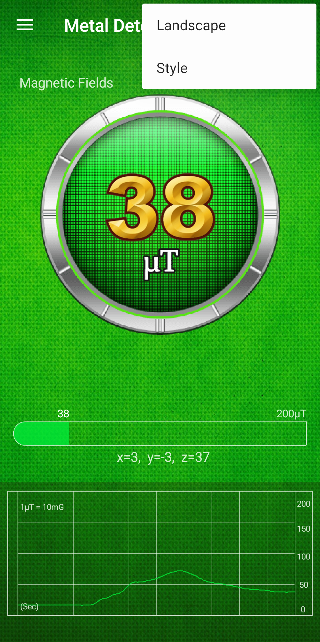 اسکرین شات 7 برنامه Metal Detector