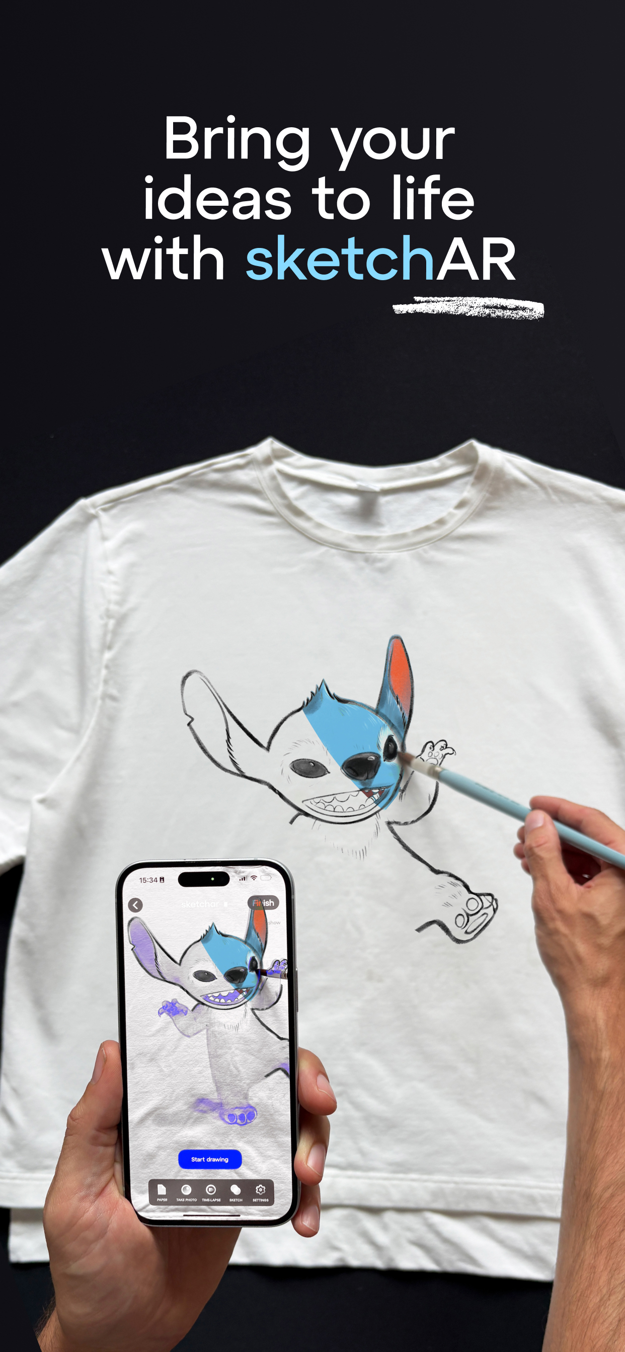 اسکرین شات 6 برنامه Sketchar AR Drawing Sketchpad