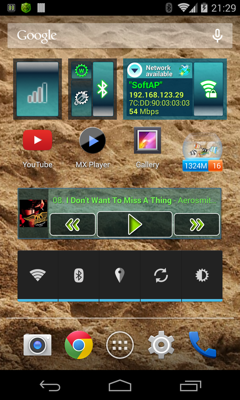 اسکرین شات 1 برنامه Wi-Fi Info Widget
