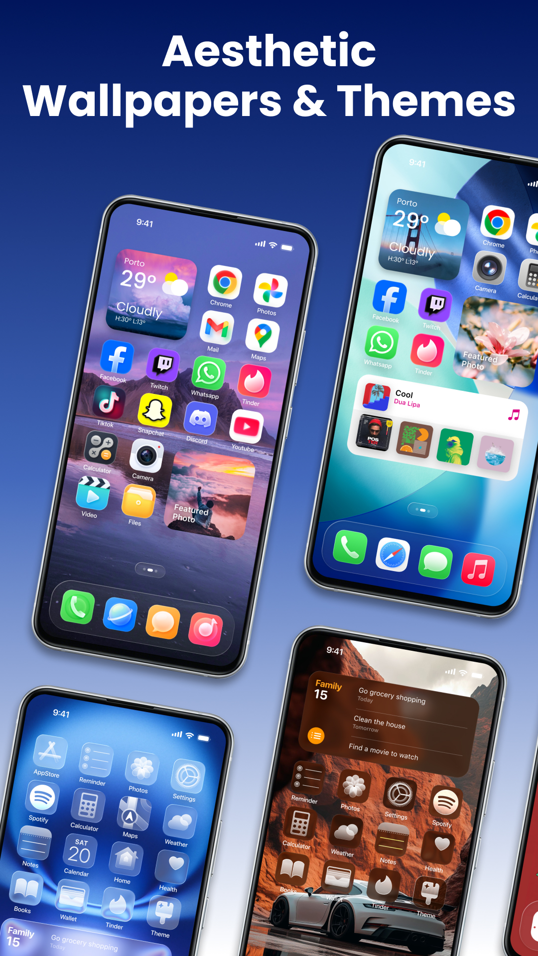 اسکرین شات 4 برنامه 1 Launcher - Home Launcher