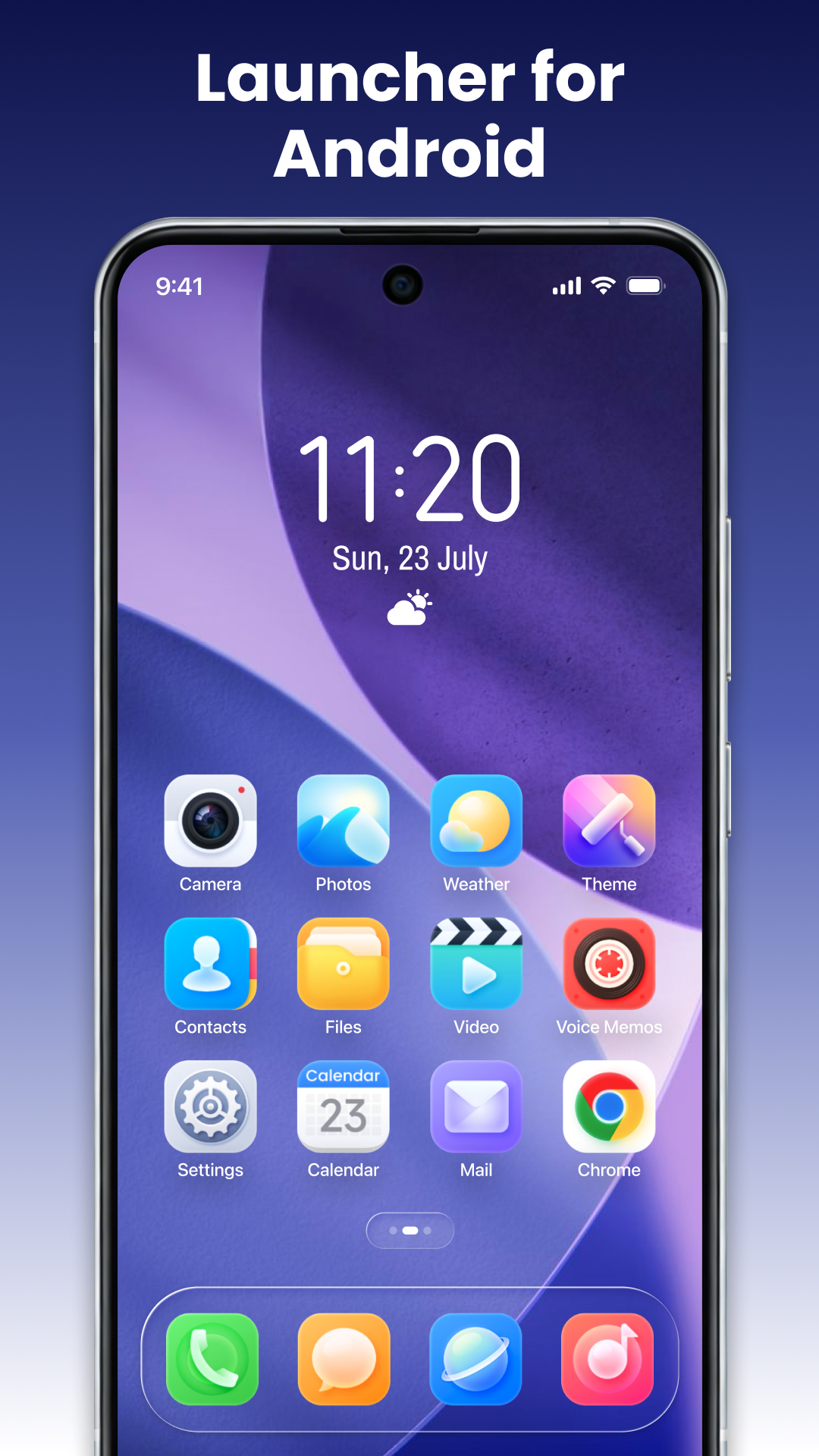 اسکرین شات 1 برنامه 1 Launcher - Home Launcher