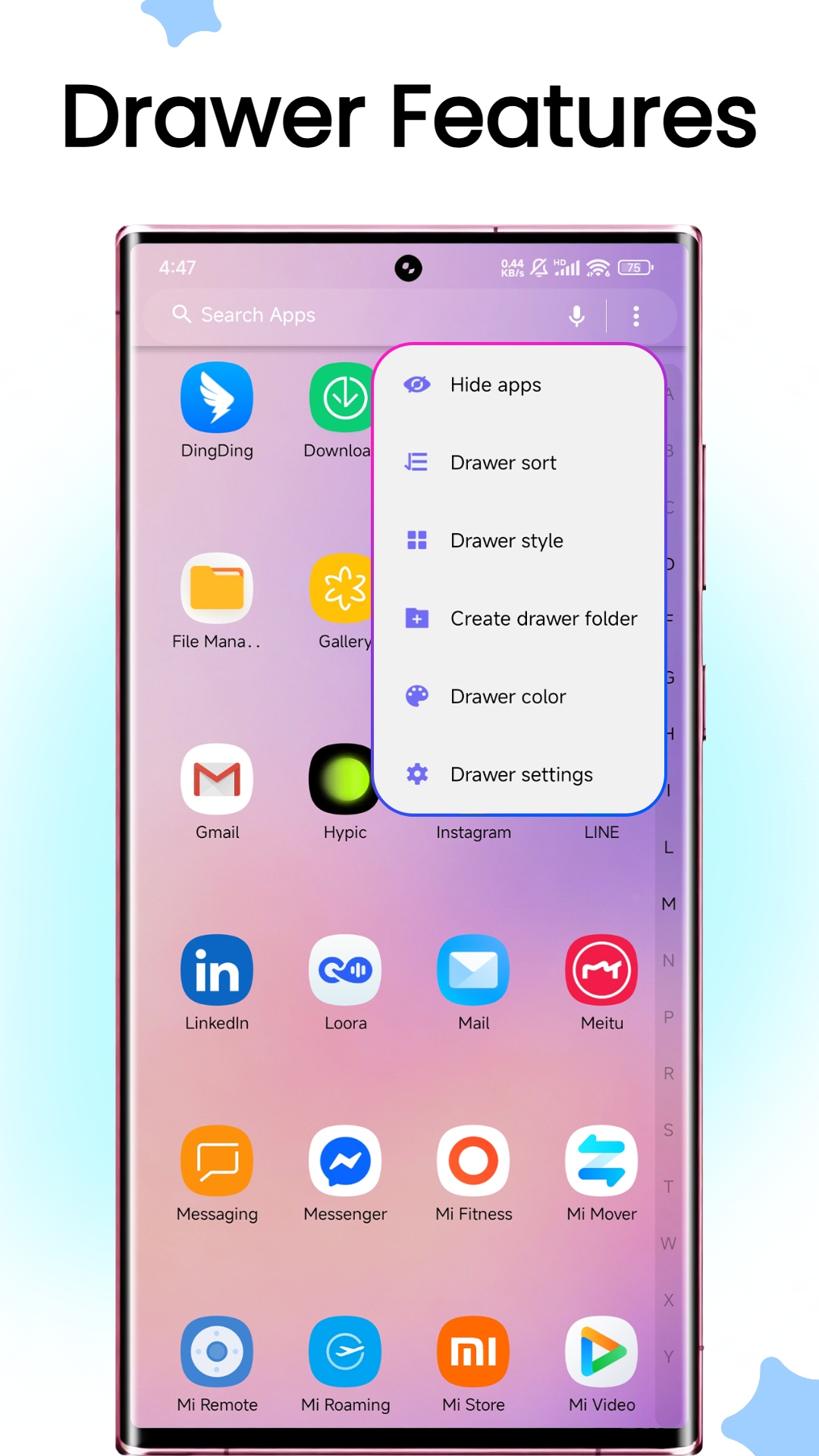 اسکرین شات 2 برنامه Note Launcher - Galaxy Note20
