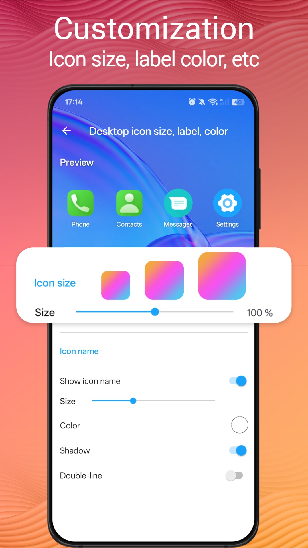 اسکرین شات 5 برنامه Pie Launcher version 2026
