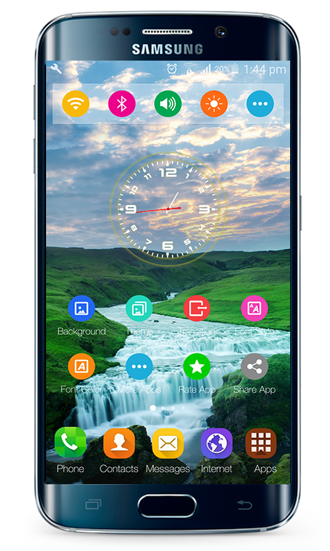 اسکرین شات 2 برنامه Launcher Samsung Galaxy S9 The