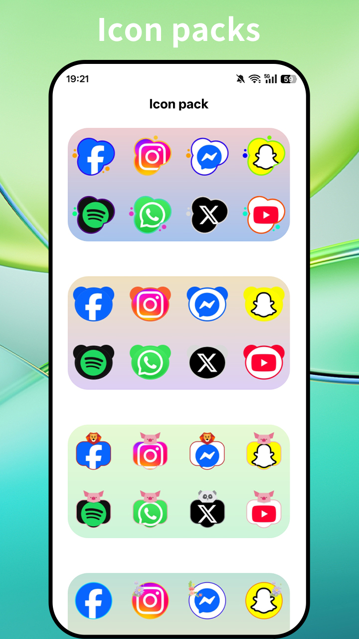 اسکرین شات 4 برنامه Super P Launcher, Theme