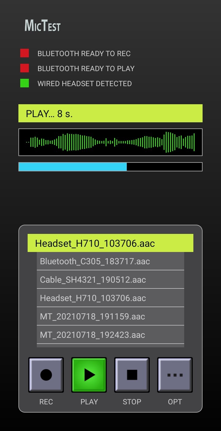 اسکرین شات 2 برنامه Mic Test