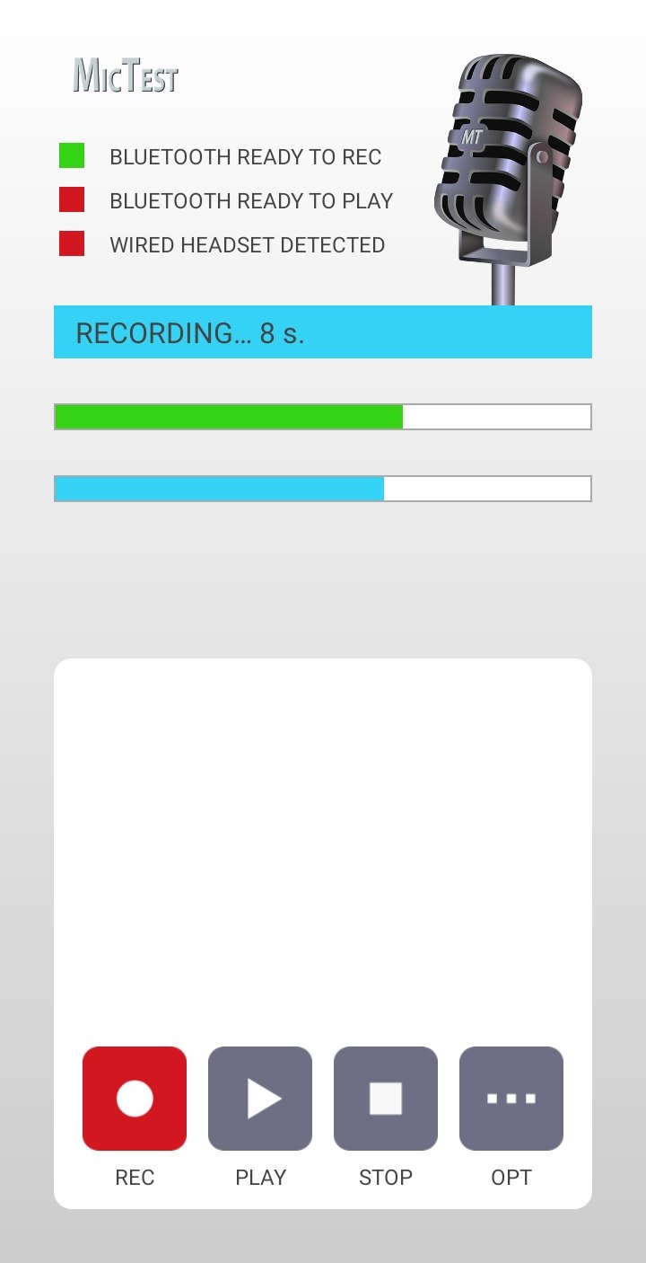اسکرین شات 4 برنامه Mic Test