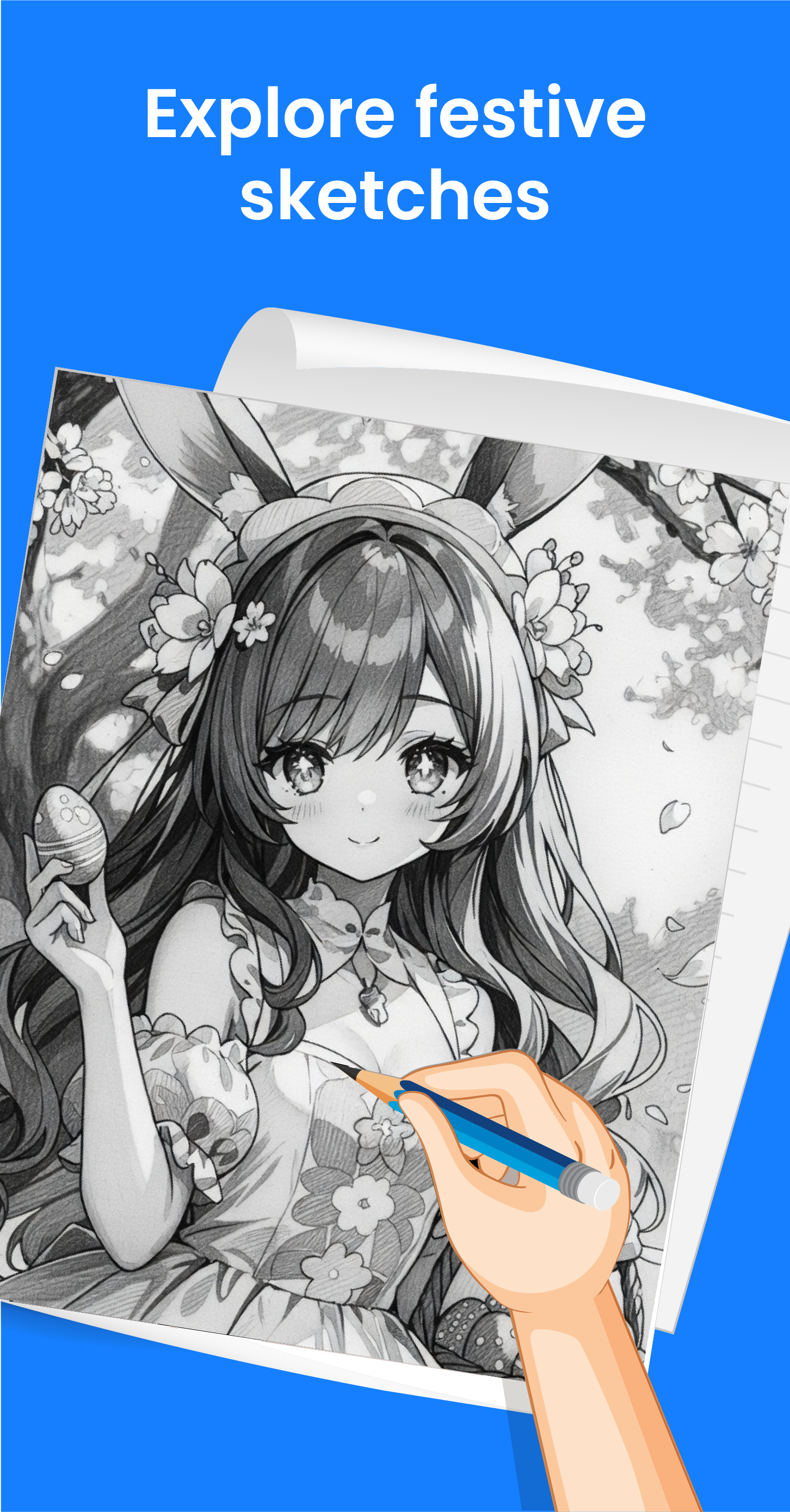 اسکرین شات 2 برنامه Learn to Draw Anime by Steps
