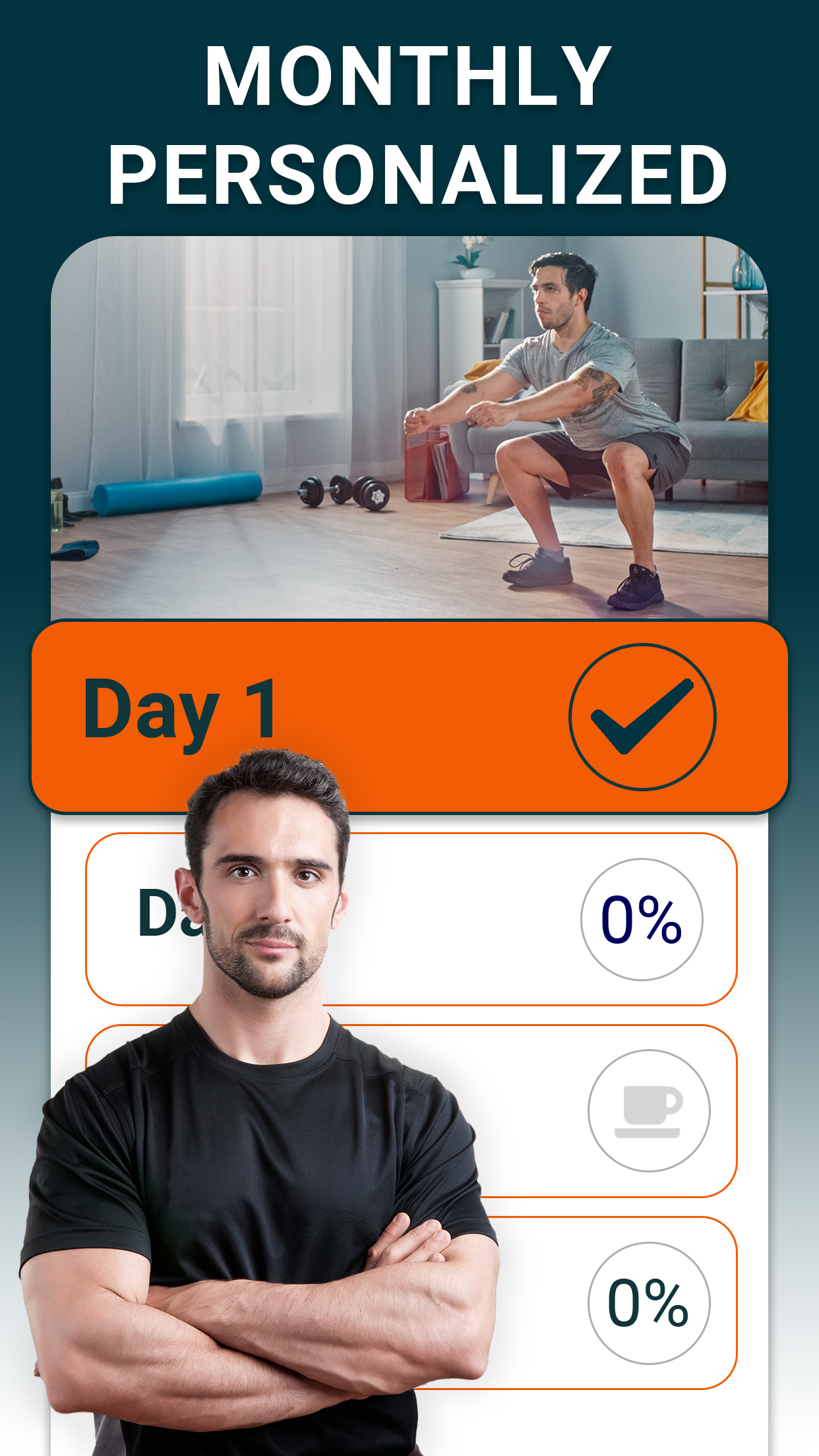اسکرین شات 2 برنامه Leg Workouts,Exercises for Men
