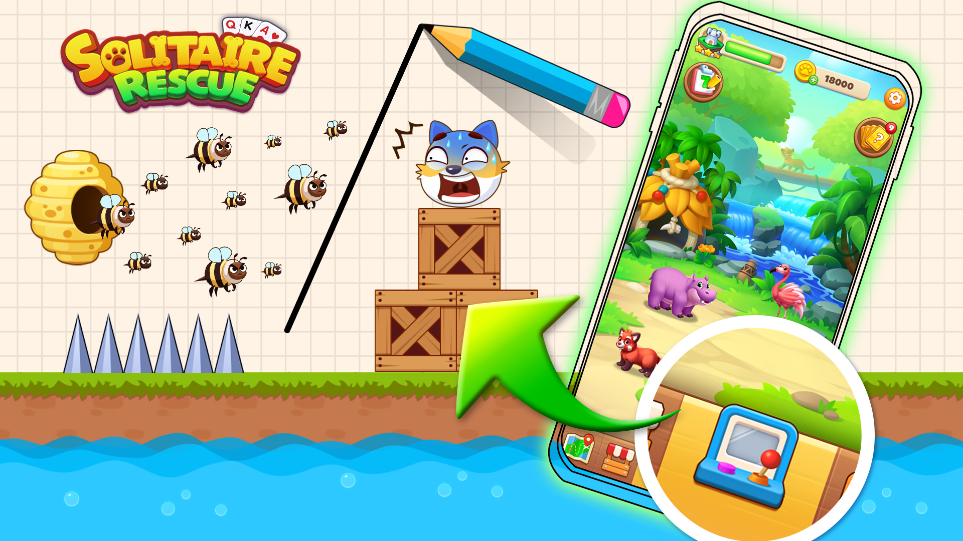 اسکرین شات 6 بازی Solitaire Rescue