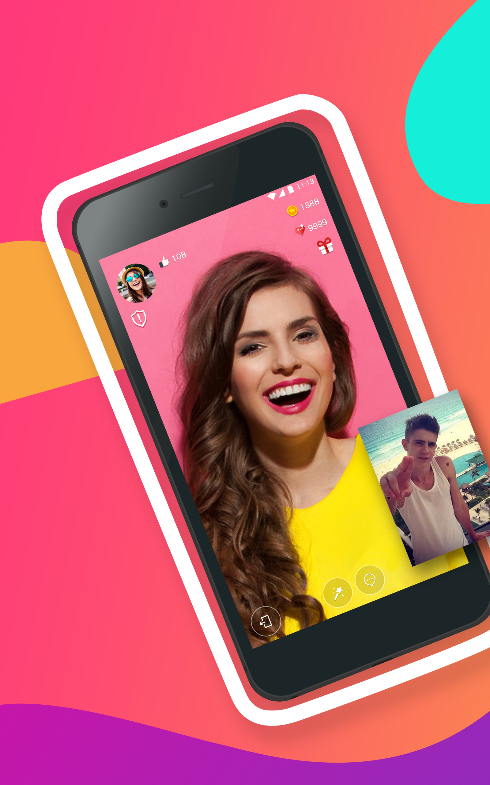 اسکرین شات 1 برنامه AHA Live Random Video Chat