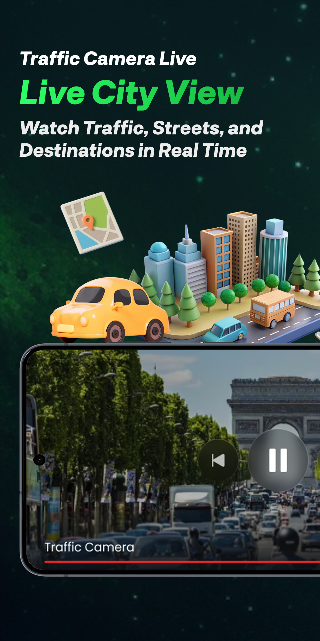 اسکرین شات 1 برنامه World Map 3D: GPS Satellite