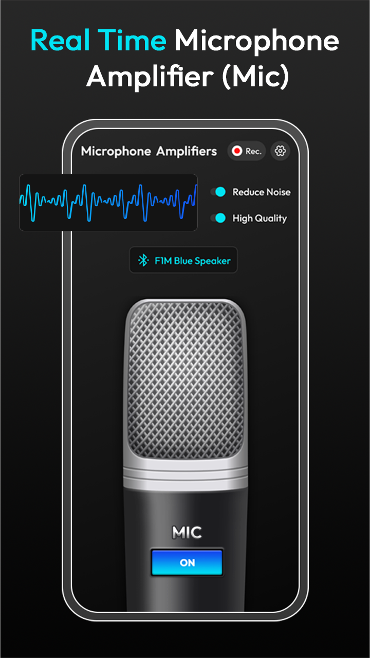 اسکرین شات 2 برنامه Live Mic to Bluetooth Speaker