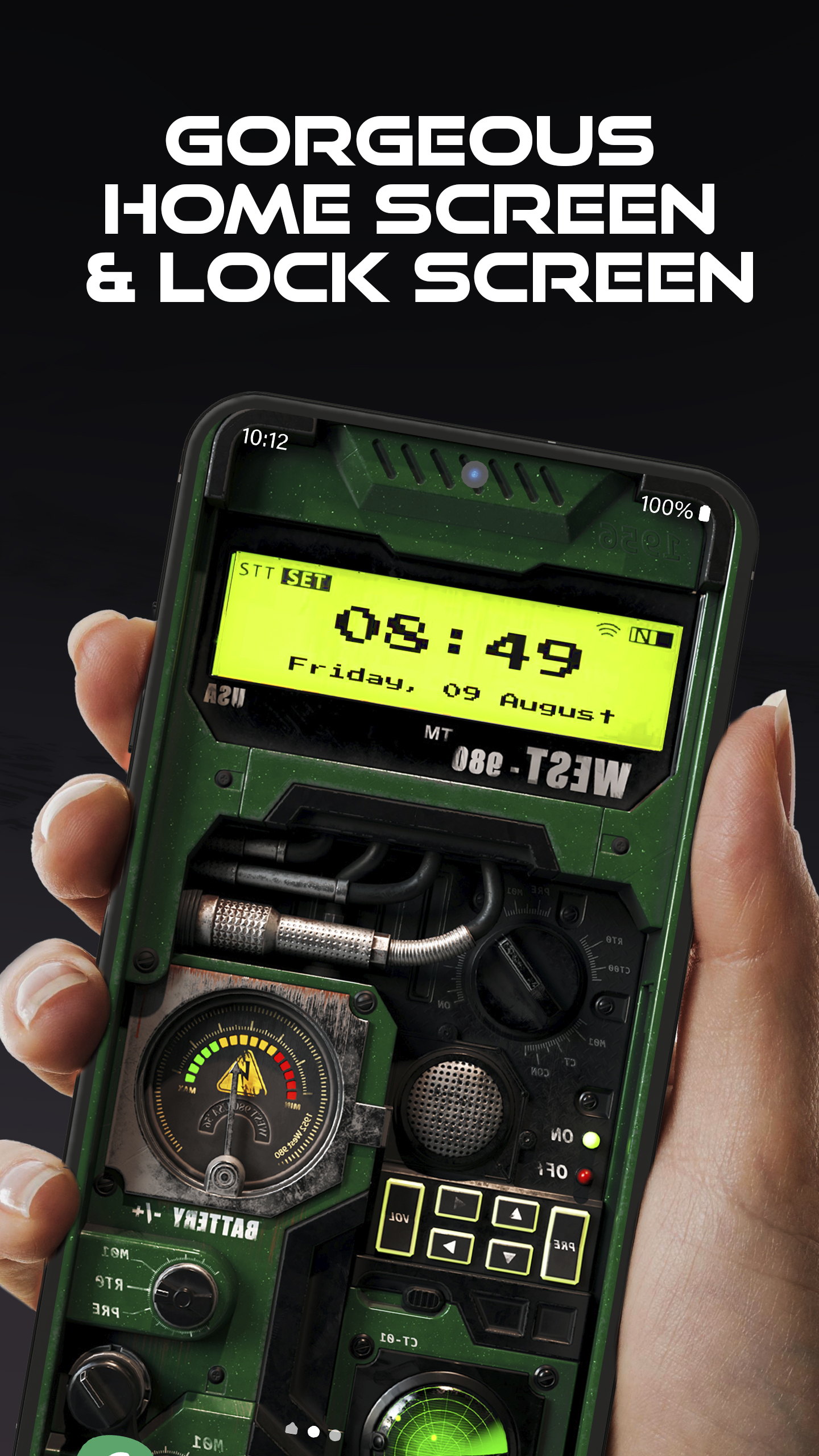 اسکرین شات 6 برنامه 3D Wallpaper Clock Widget HD