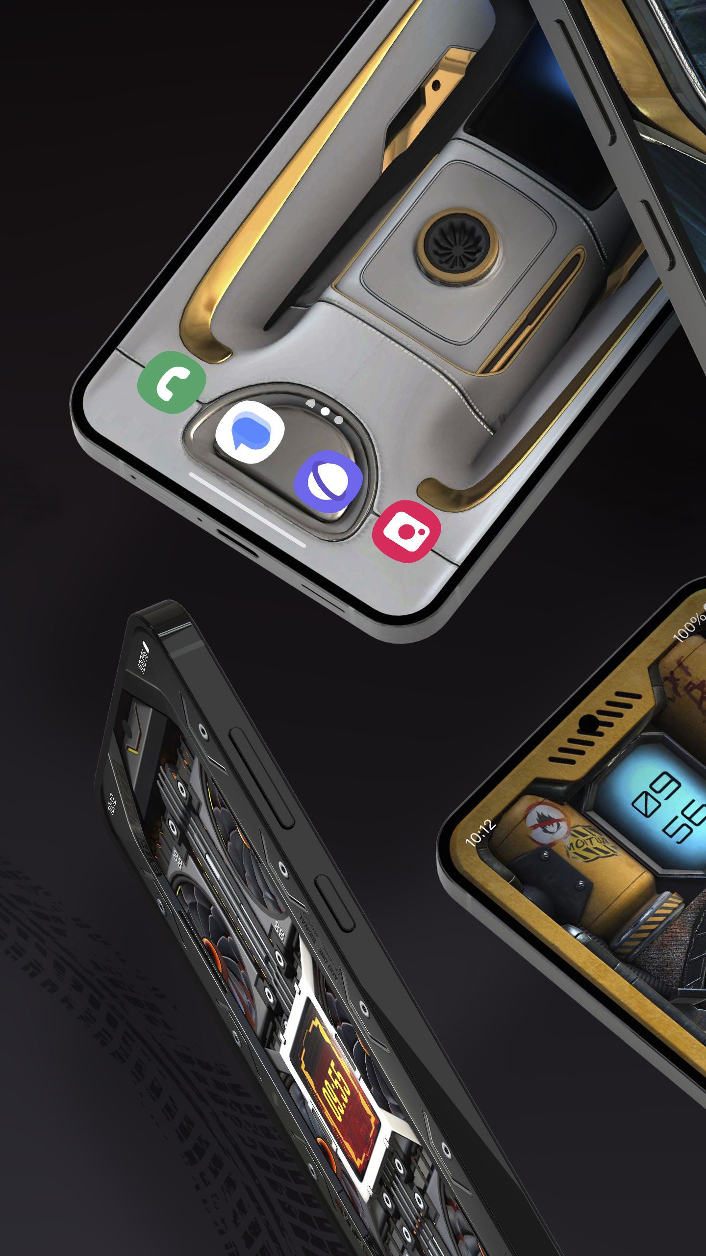 اسکرین شات 4 برنامه 3D Wallpaper Clock Widget HD