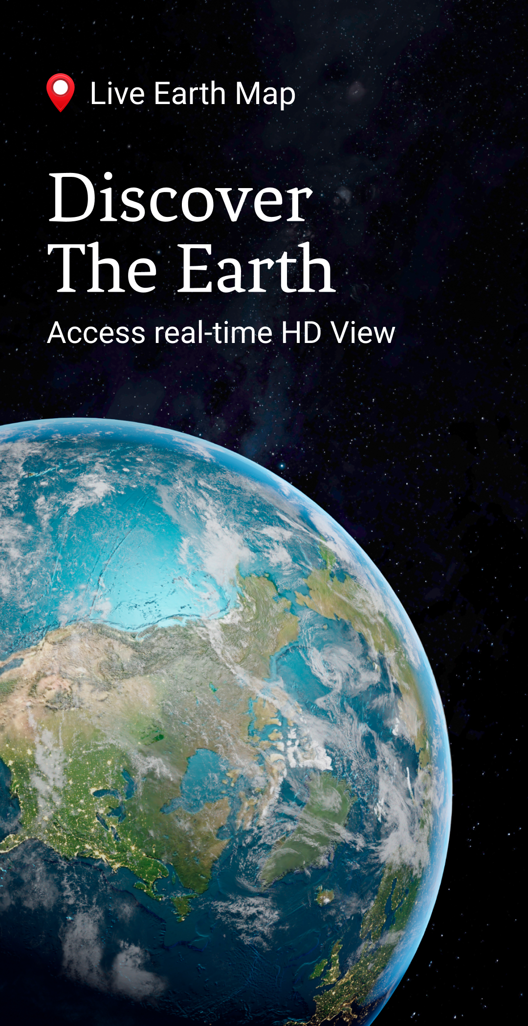 اسکرین شات 1 برنامه Live Earth Map HD - Live Cam