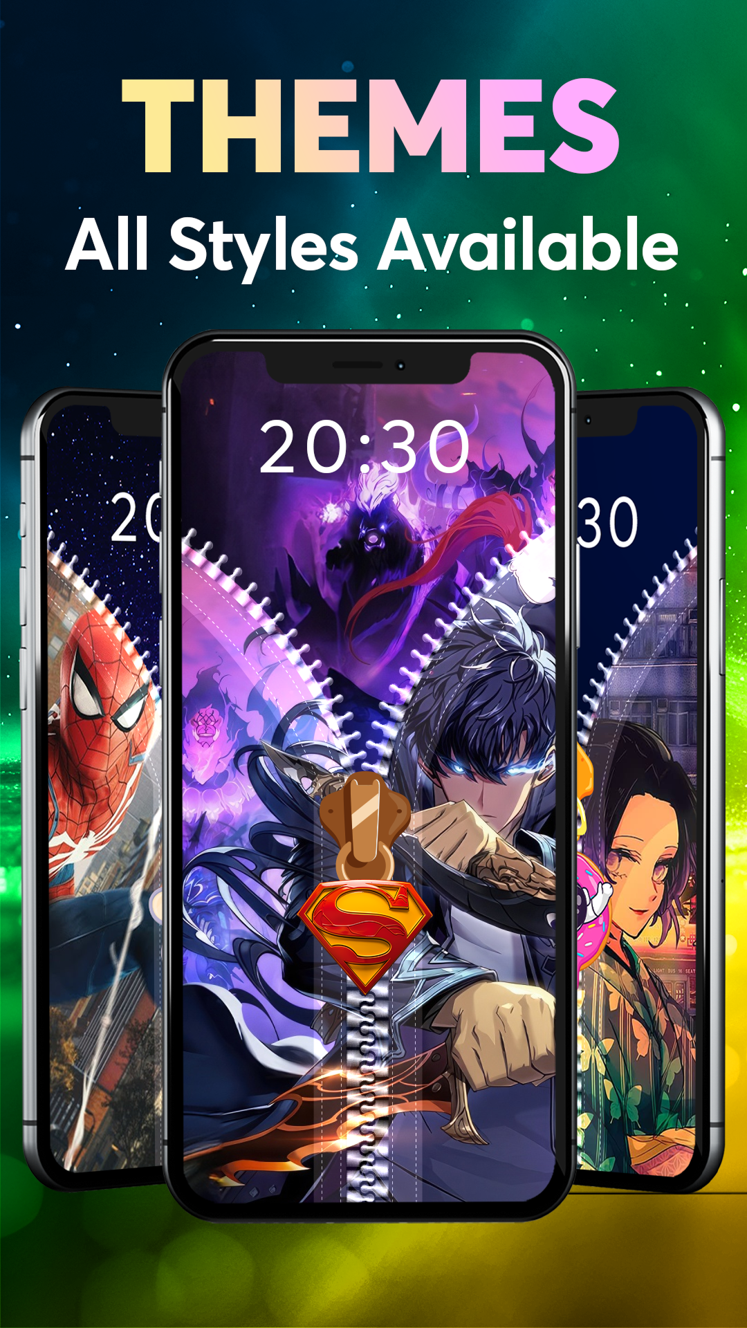 اسکرین شات 4 برنامه Zipper Lock Screen: Zip Locker