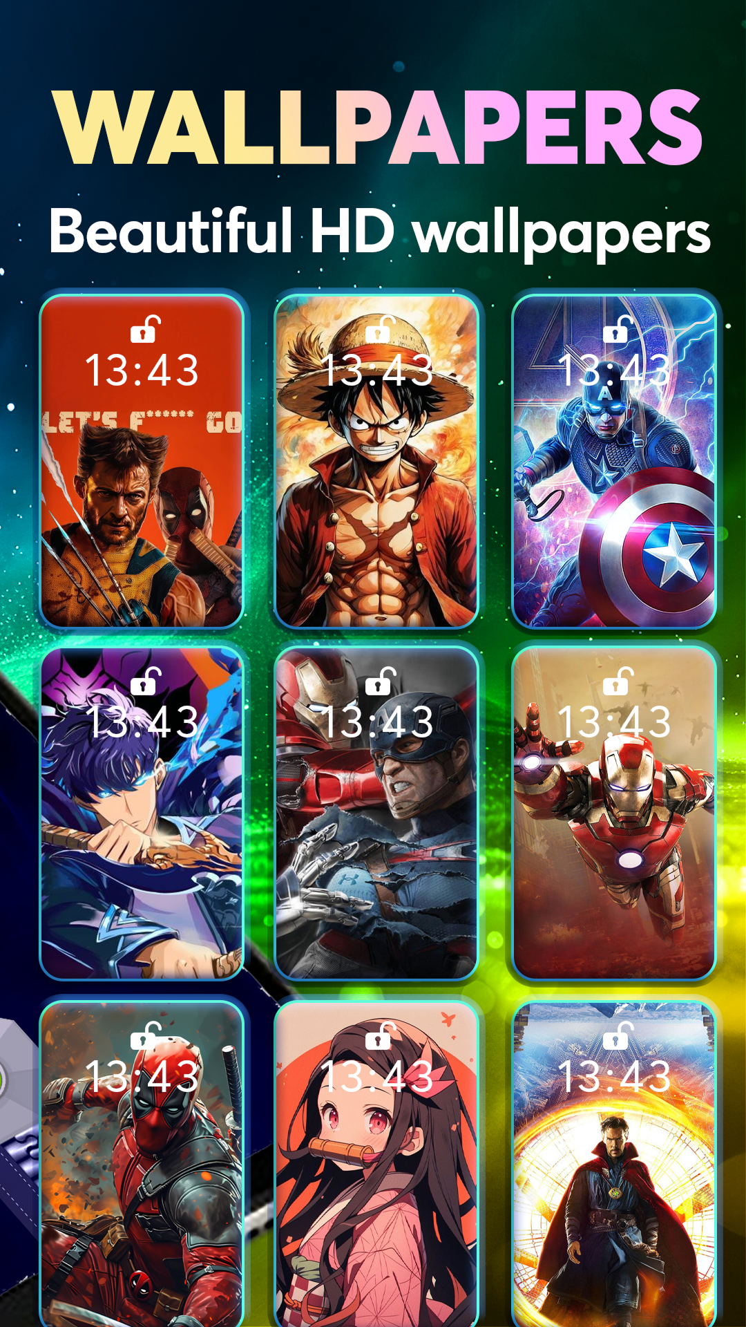 اسکرین شات 3 برنامه Zipper Lock Screen: Zip Locker