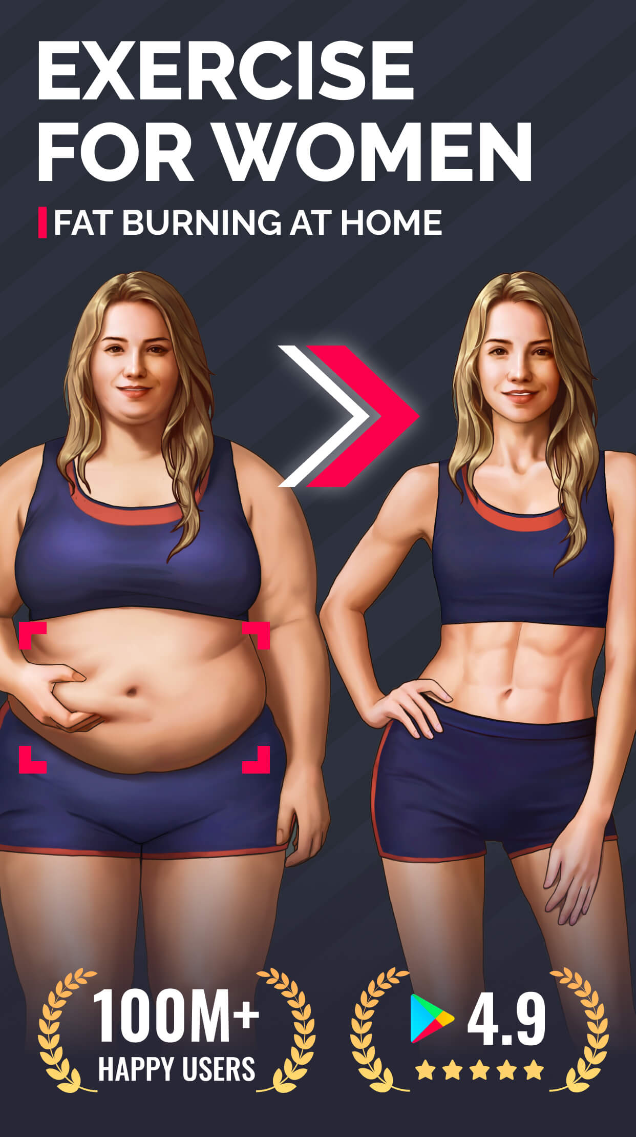 اسکرین شات 1 برنامه Lose Weight App for Women