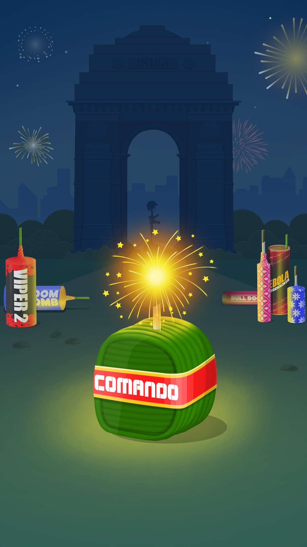 اسکرین شات 2 بازی Diwali Firecrackers Simulator