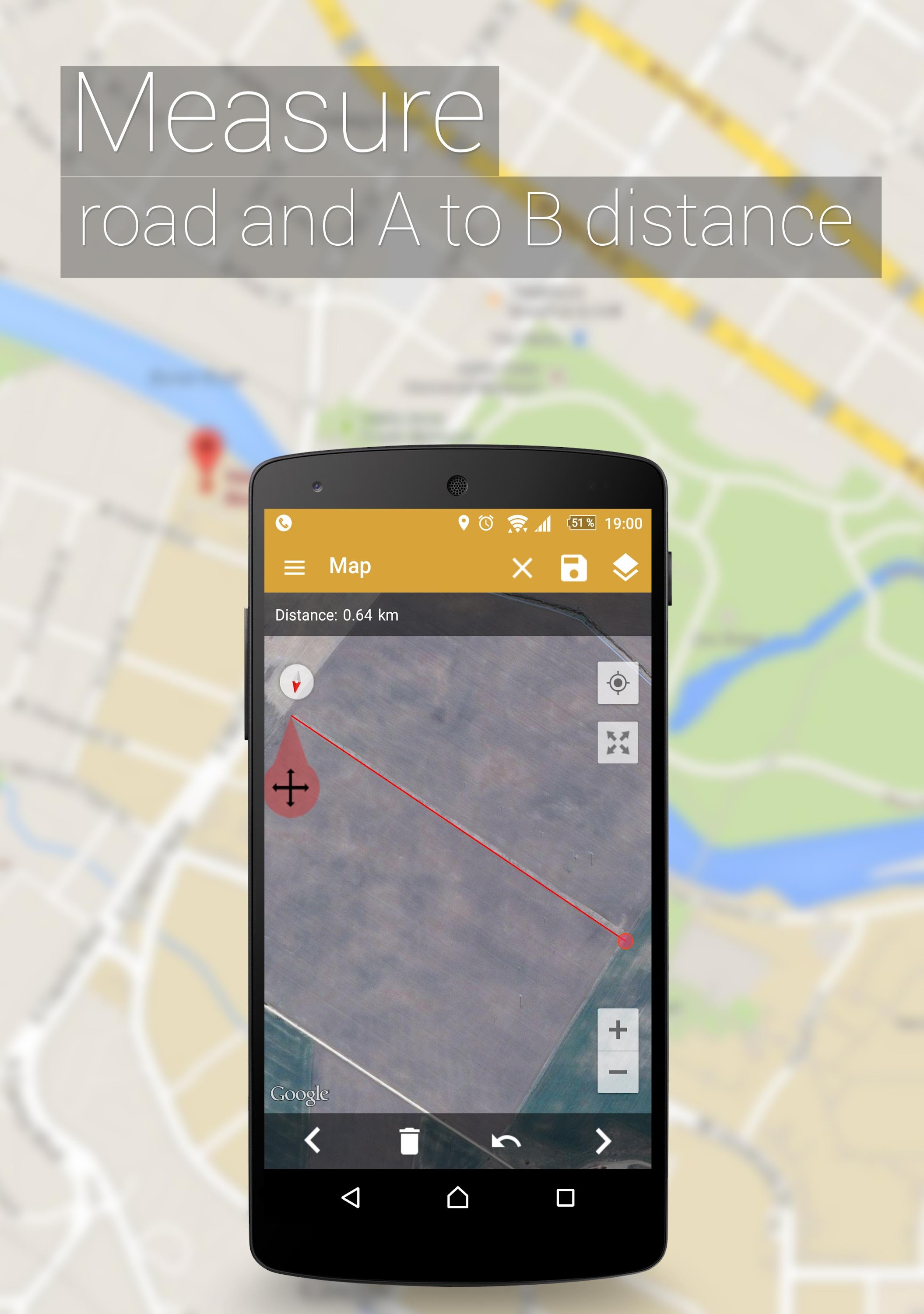 اسکرین شات 5 برنامه GPS Fields Area Measure