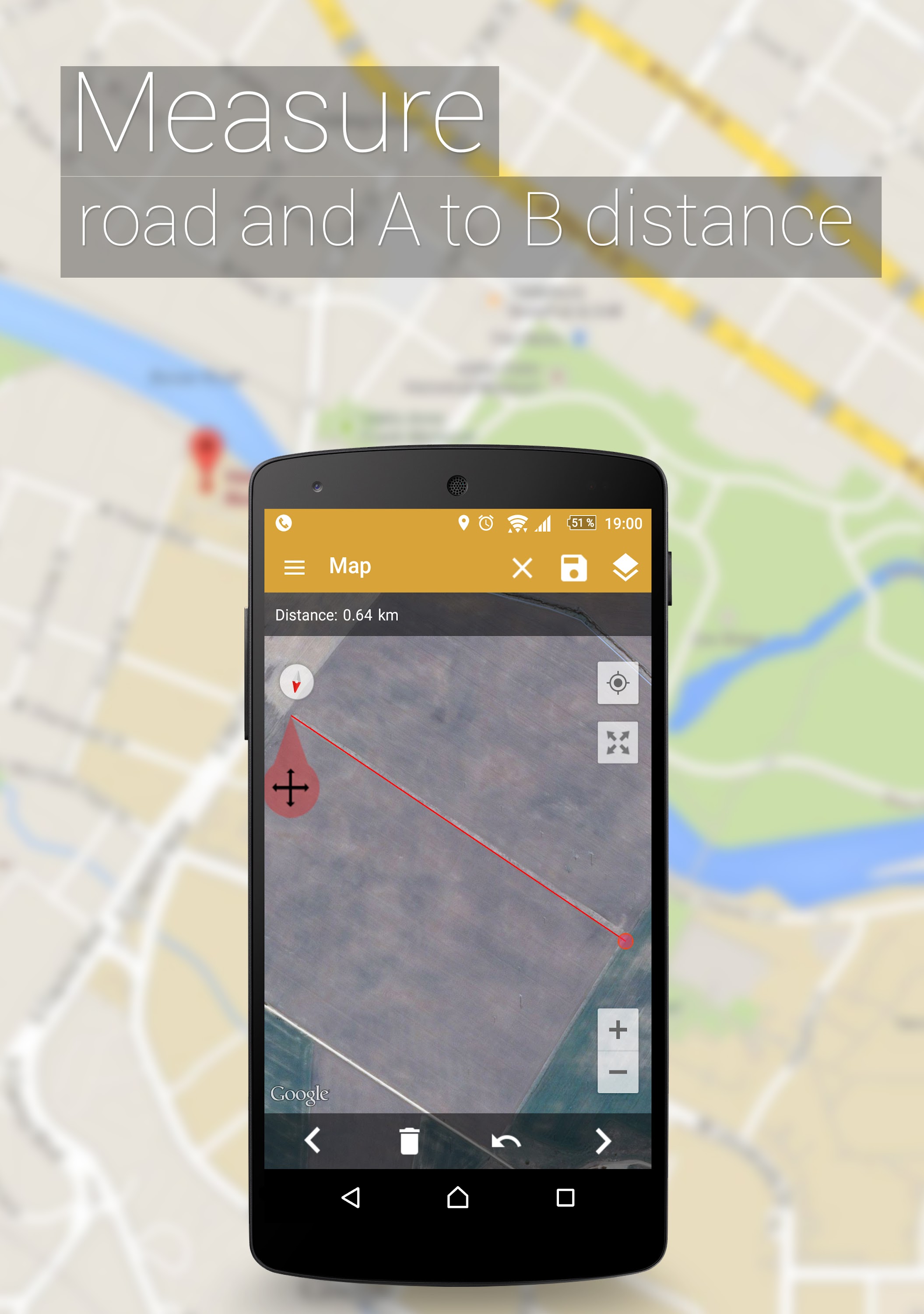 اسکرین شات 5 برنامه GPS Fields Area Measure