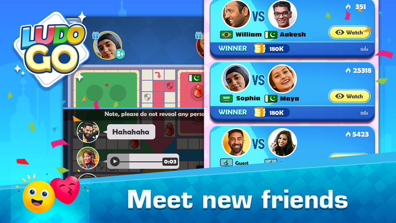 اسکرین شات 2 بازی Ludo Go: Online Board Game