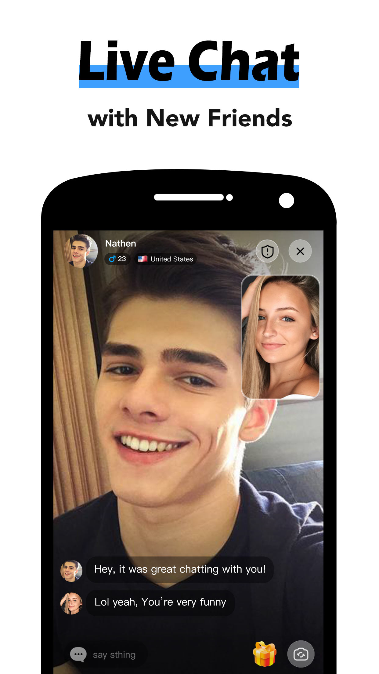 اسکرین شات 4 برنامه Omega - Live video call & chat