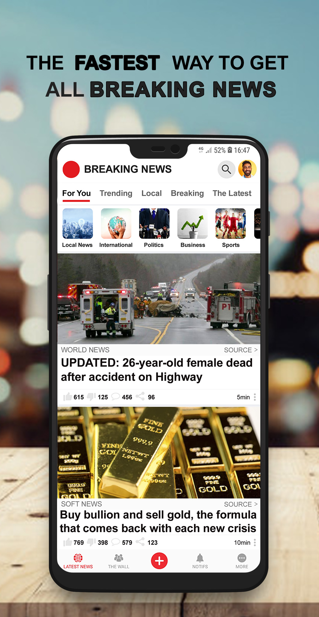 اسکرین شات 1 برنامه US Breaking News: Local & News