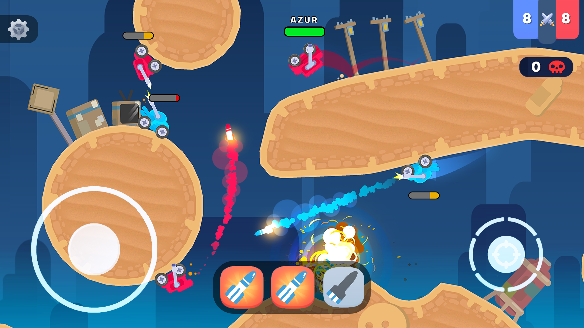اسکرین شات 1 بازی Mad Royale io – Tank Battle