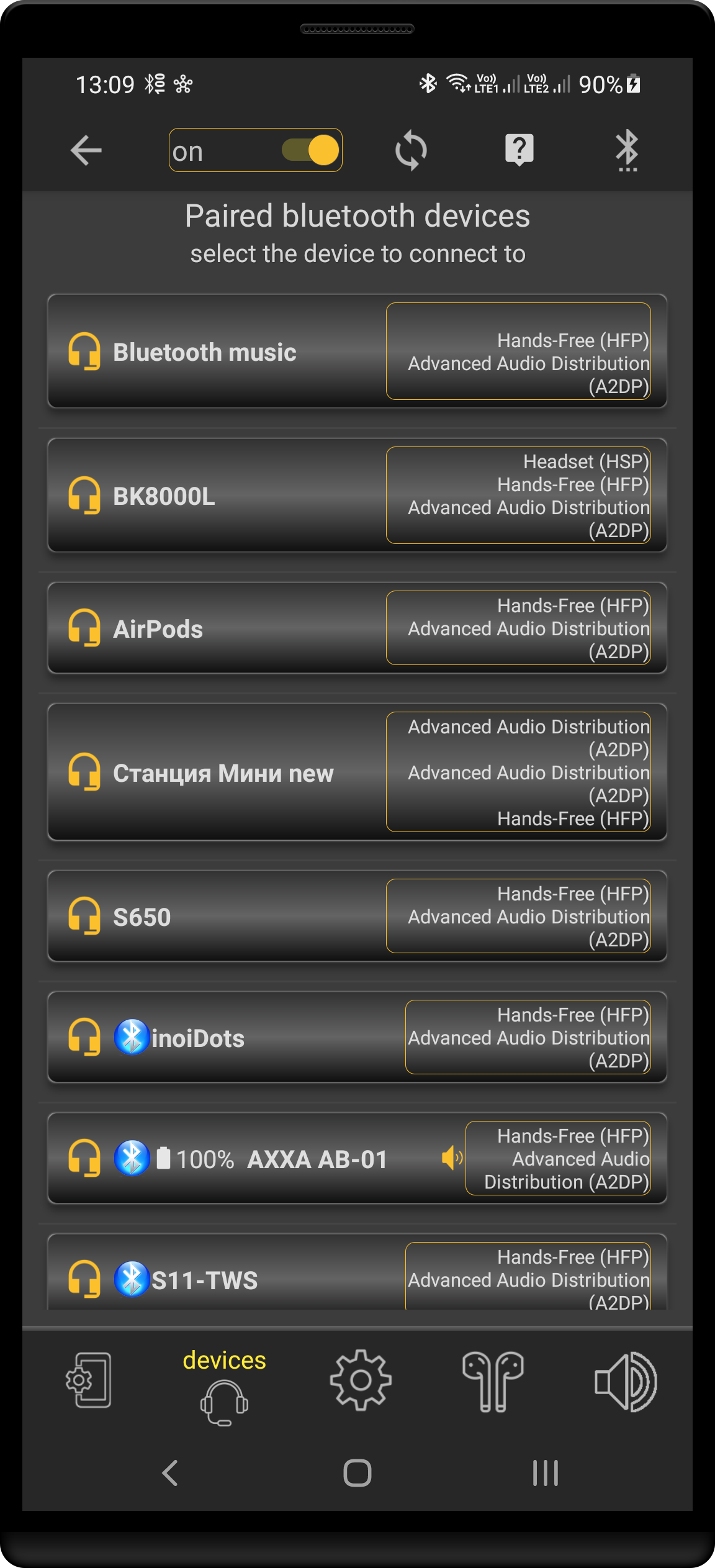 اسکرین شات 8 برنامه Bluetooth Audio Widget Battery
