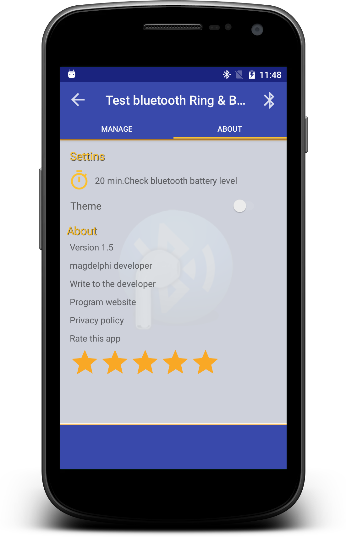 اسکرین شات 4 برنامه Bluetooth headset check