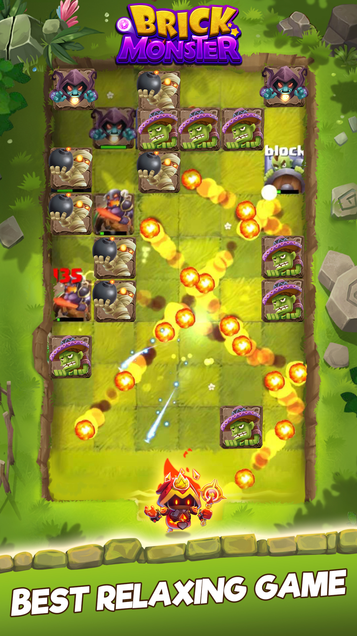 اسکرین شات 1 بازی Brick Monster:Balls Blast Game