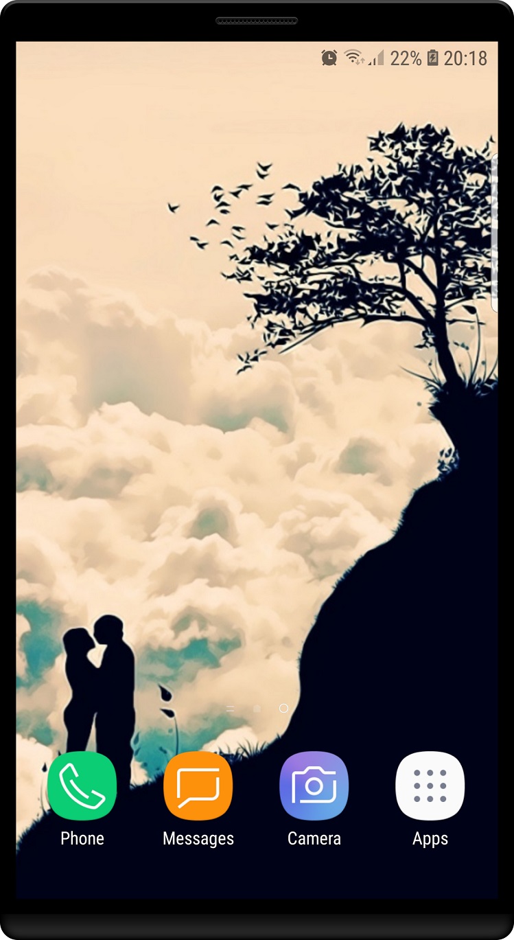 اسکرین شات 2 برنامه والپیپر عاشقانه( عکس پس زمینه)