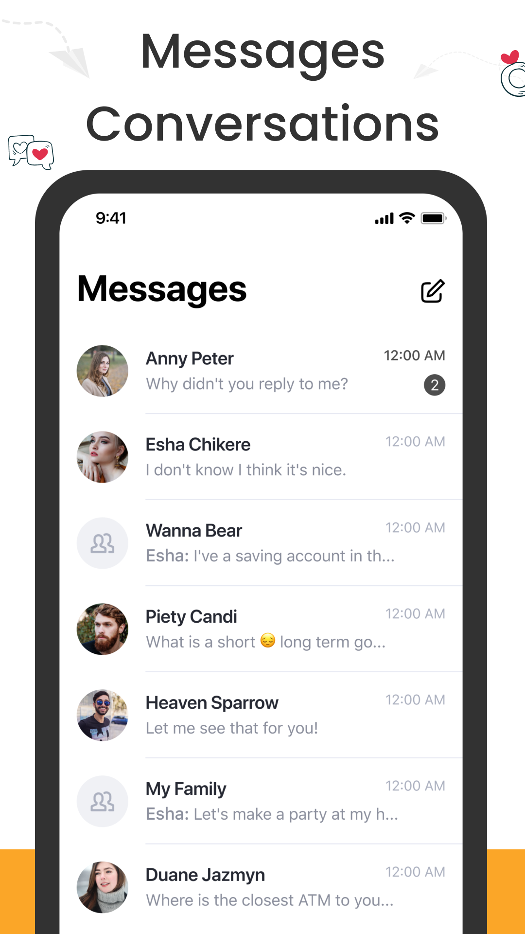 اسکرین شات 2 برنامه Messages - Text Messaging