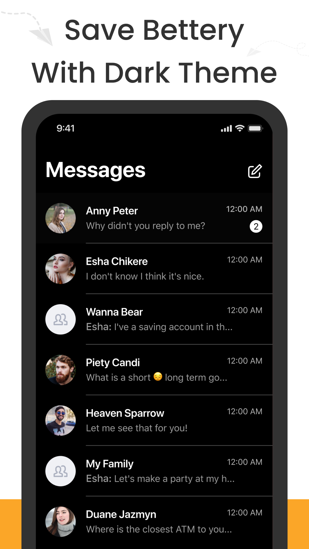 اسکرین شات 3 برنامه Messages - Text Messaging