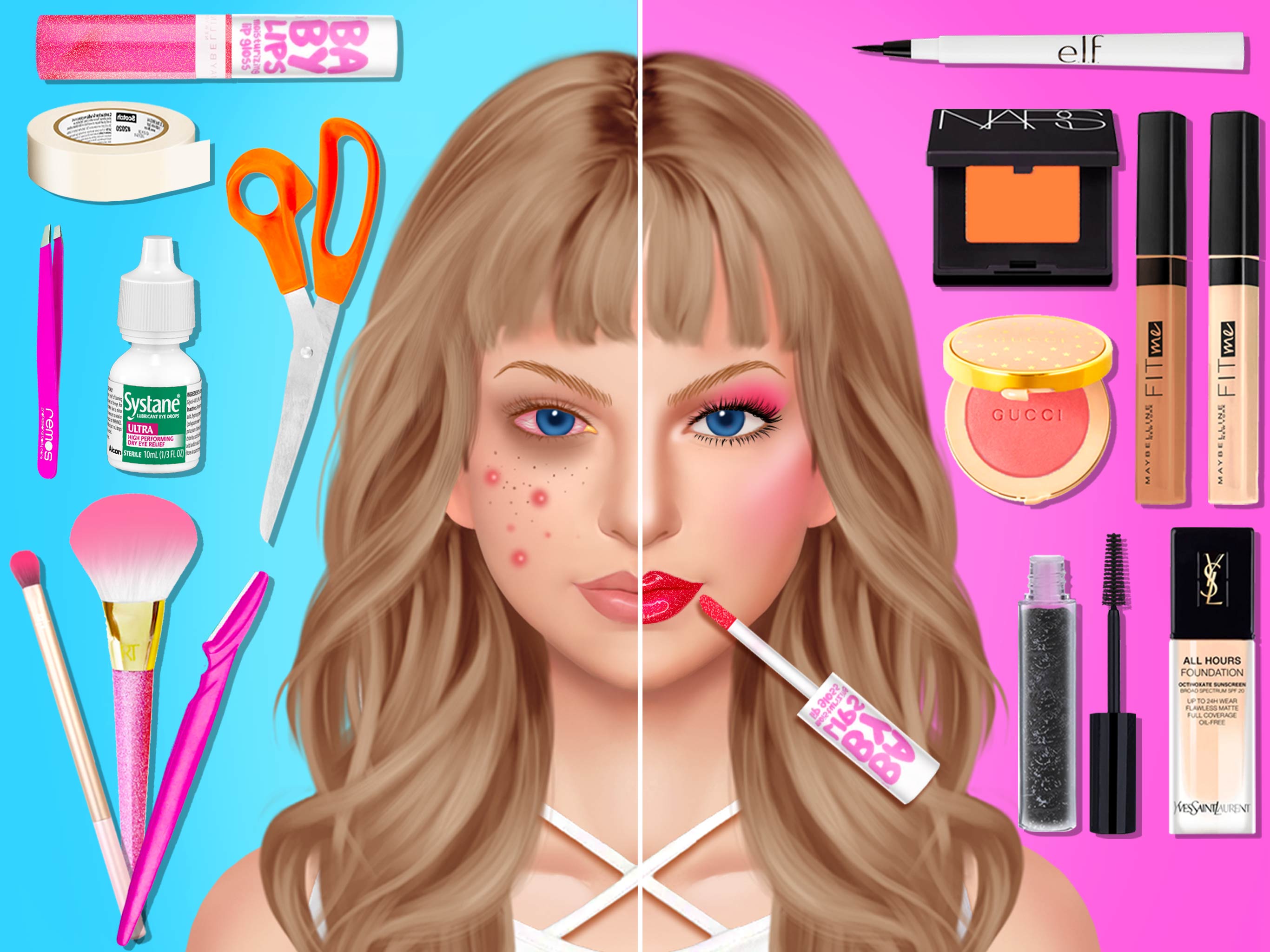 اسکرین شات 6 بازی Makeup Games: Make-Up Master