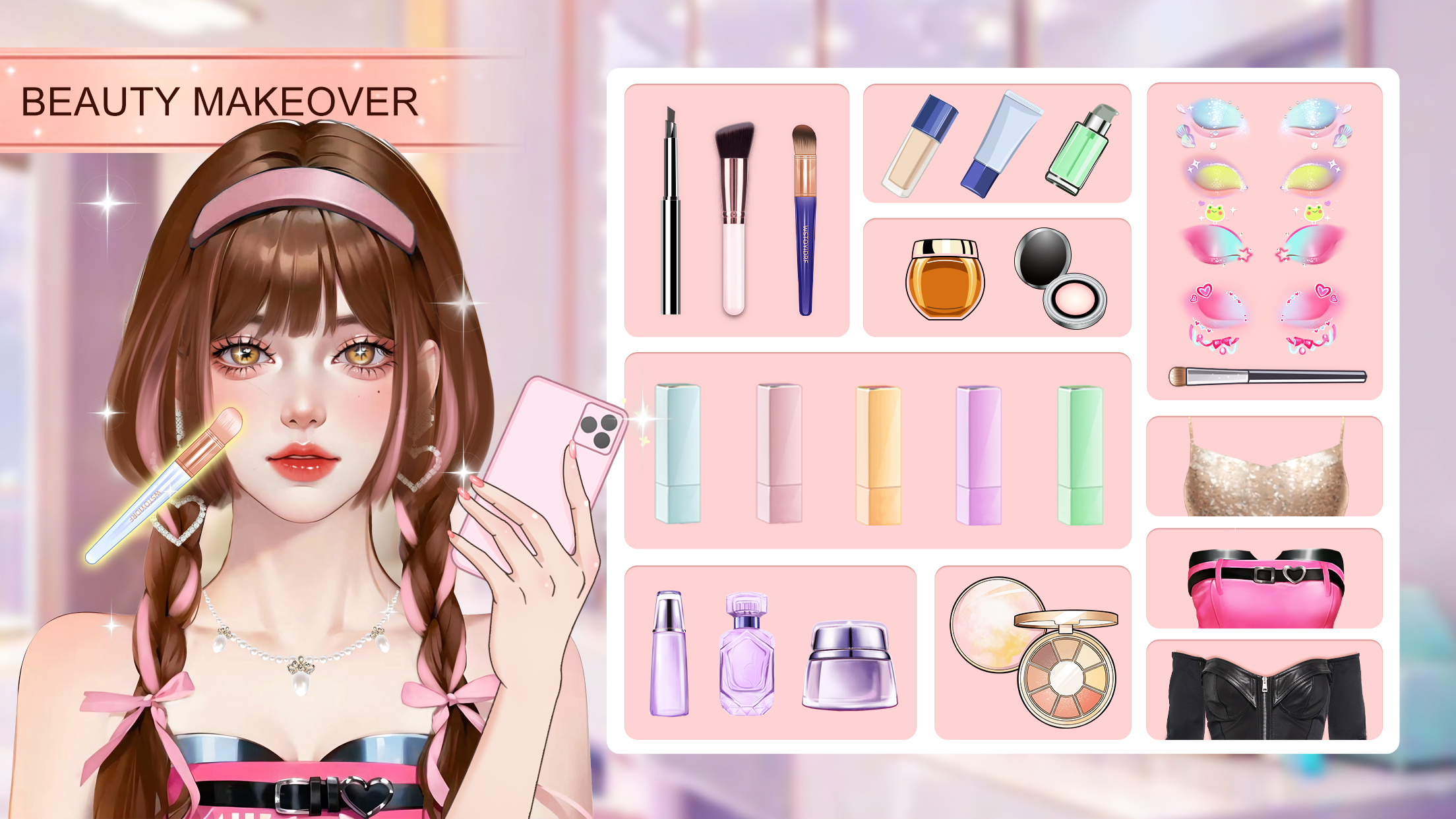 اسکرین شات 2 بازی Beauty Makeover - Makeup Game