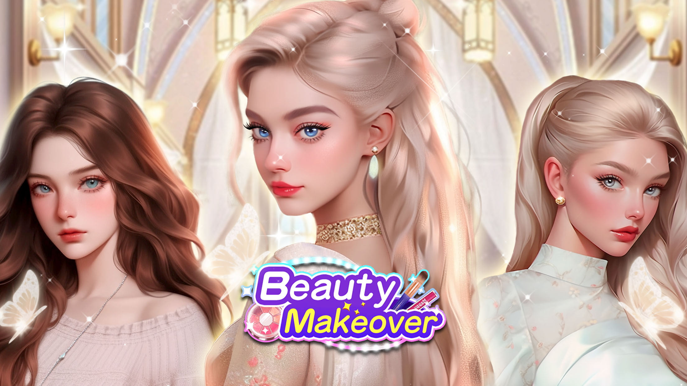 اسکرین شات 1 بازی Beauty Makeover - Makeup Game