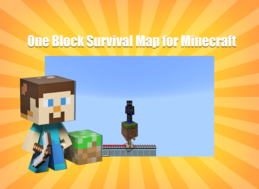 اسکرین شات 1 برنامه One Block Survival Map for Min